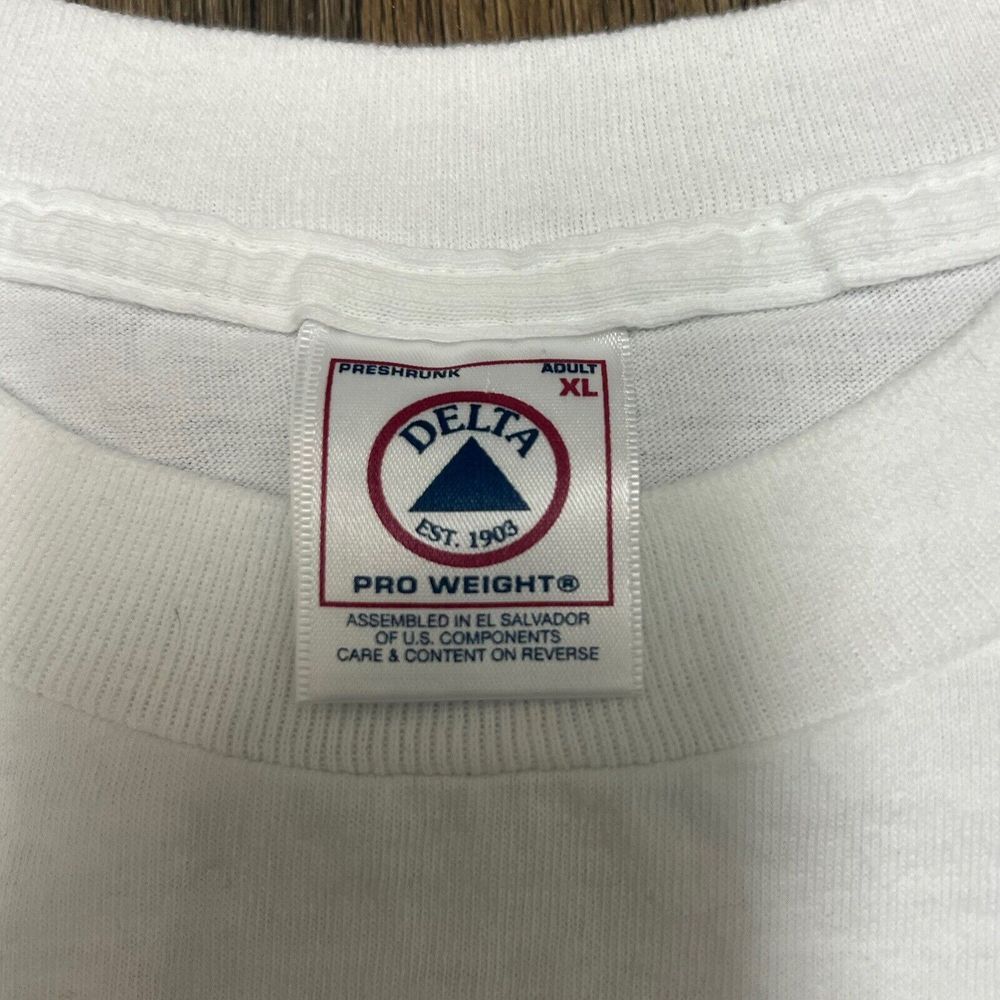 Vintage Y2K Class of 2000 T-Shirt Men's XL White Graduation Delta Pro Weight - Picture 3 of 10